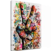 Obrázek PEACE HAND | Italské plátno