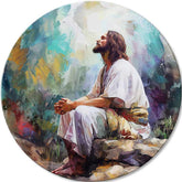 Kulaté obrazy akrylem Duchovní mír