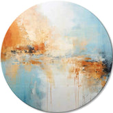 Kulaté obrazy s akrylem Abstraktní ráno