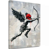 Obrázek CUPID'S AIM na plátně | Malovaná struktura