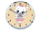Dětské nástěnné hodiny Cat Ballerina - hlavní obraz