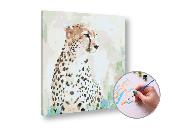 Malování podle čísel GEPARD NA LOVE – nízká náročnost - hlavní obrázek