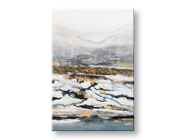 Ručně malovaný obraz na zeď PŘÍRODA 60x90 cm – 3D perspektiva canvasu na dřevěném rámu | 100 % originál | akryl na plátně ARTMIE | Papilora.sk