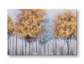 Ručně malovaný obraz na zeď STROMY 90x60 cm – 3D perspektiva canvasu na dřevěném rámu | 100 % originál | akryl na plátně ARTMIE | Papilora.sk