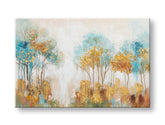 Ručně malovaný obraz na zeď STROMY 90x60 cm – 3D perspektiva canvasu na dřevěném rámu | 100 % originál | akryl na plátně ARTMIE | Papilora.sk