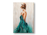 Ručně malovaný obraz na zeď ŽENA 60x90 cm – 3D perspektiva canvasu na dřevěném rámu | 100 % originál | akryl na plátně ARTMIE | Papilora.sk