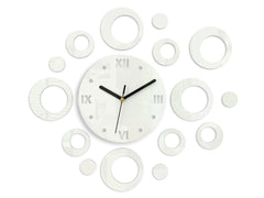 Moderní nástěnné hodiny RINGS WHITE white - hlavní obrázek