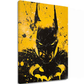 Moderní obraz na plátně s motivem Dark Knight na plátně, maska v černo-bílých odstínech, intenzivní atmosféra | Obraz Dark Knight na plátně – hlavní