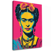 Moderní obraz na plátně s motivem Frida Pop, květy v žlutých odstínech, živá atmosféra, ikonografie | Obraz Frida Pop – hlavní