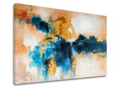 V boho stylu obraz na plátně s motivem obloha v vícebarevných odstínech, klidná atmosféra, příroda a klid a vyrovnanost, vhodný do kanceláře – produkt