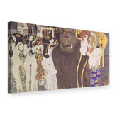 Obraz na plátně Beethovenův vlys – Gustav Klimt, 3D pohled