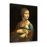 Obraz na plátně Dáma s hranostajem – Leonardo da Vinci, 3D pohled
