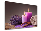 Klasický obraz na plátně s motivem FENG SHUI, levandule, dětský motiv, květy, moře a pláž v bílo-béžových odstínech, klidná atmosféra, vhodný do obývacího pokoje – produkt