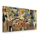 Obraz na plátně Harlekýnův karneval – Joan Miró, 3D pohled