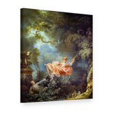 Obraz na plátně Houpačka – Jean-Honoré Fragonard, 3D pohled