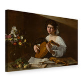 Obraz na plátně Loutnista – Caravaggio, 3D pohled