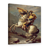 Obraz na plátně Napoleon překračuje Alpy – Jacques-Louis David, 3D pohled
