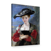 Obraz na plátně Slaměný klobouk – Peter Paul Rubens, 3D pohled