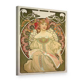 Obraz na plátně Snění – Alfons Mucha, 3D pohled