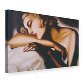 Obraz na plátně Spící – Tamara de Lempicka, 3D pohled