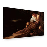 Obraz na plátně Svatý František z Assisi v extázi – Caravaggio, 3D pohled