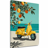 Obraz na plátně Vespa v Taliansku - Retro Ulička - hlavní obrázek