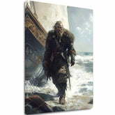 Obraz na plátně Viking na Pobreží - Historický Motív - hlavní obrázek