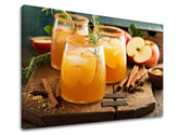 Klasický obraz na plátně s motivem LETNÝ DRINK v zeleno-červených odstínech, útulná atmosféra, vhodný do kuchyně | Obraz na stěnu LETNÝ DRINK_079-11 – produkt