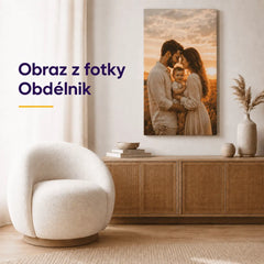 Obraz z fotky na plátně – obdélník, personalizovaný fotoobraz na zeď do obývacího pokoje