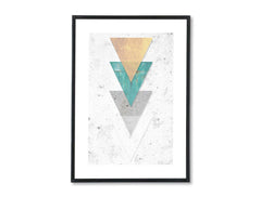 Moderní obraz s motivem Trancendental Elegance, příroda v bílo-modrých odstínech | Plakát na stěnu Trancendental Elegance, minimalismus – náhled