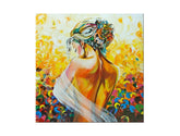 Ručně malovaný obraz DeLUXE - Žena 1 kus 084D1 70 x 70 cm