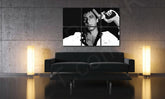 Pop art obraz na plátně s motivem Scarface - AL PACINO, příroda v bílo-černých odstínech zavěšený v interiéru obývacího pokoje, filmový svět a městský život – interiér