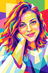 Pop-art obraz z fotky na plátně – styl Dan Johannson