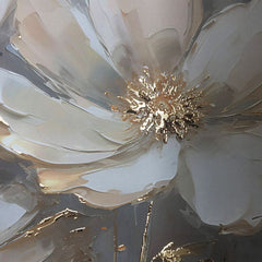 Nástěnný plakát s EXTRA efektem - Zlaté okvětní lístky