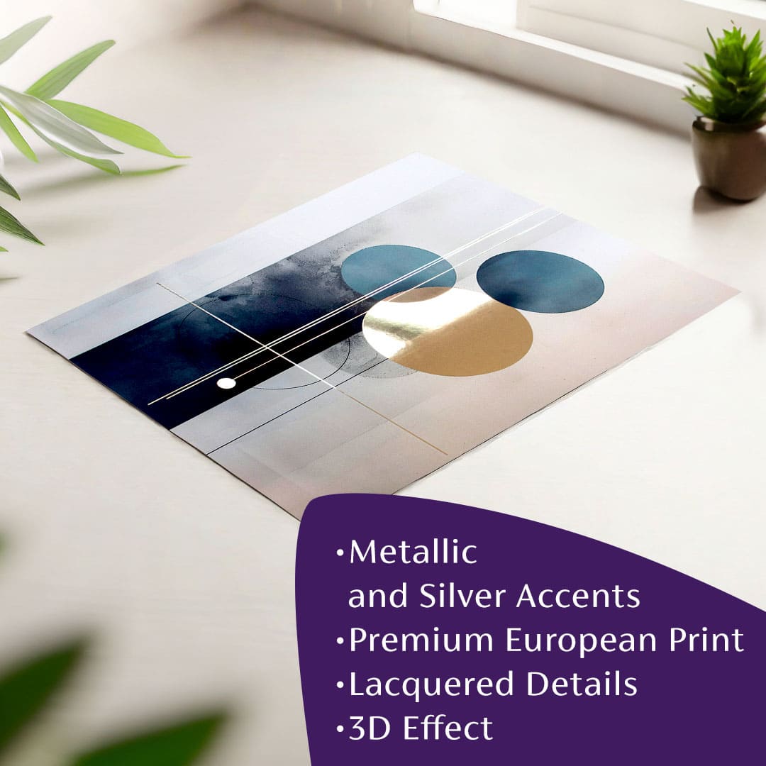 Nástěnný plakát s EXTRA efektem - Skandinávské tvary