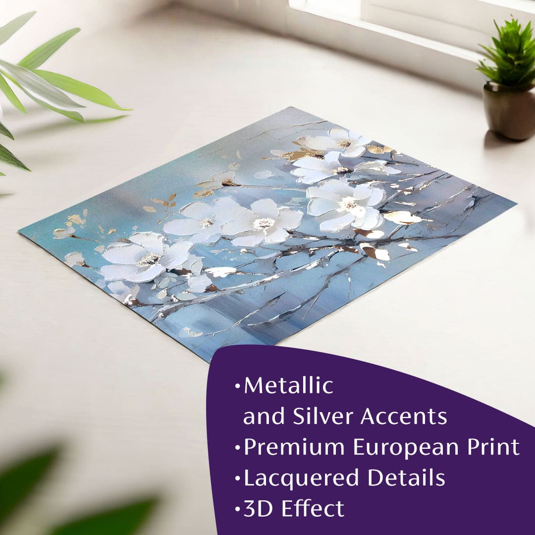 Nástěnný plakát s EXTRA efektem - Nordic Bloom