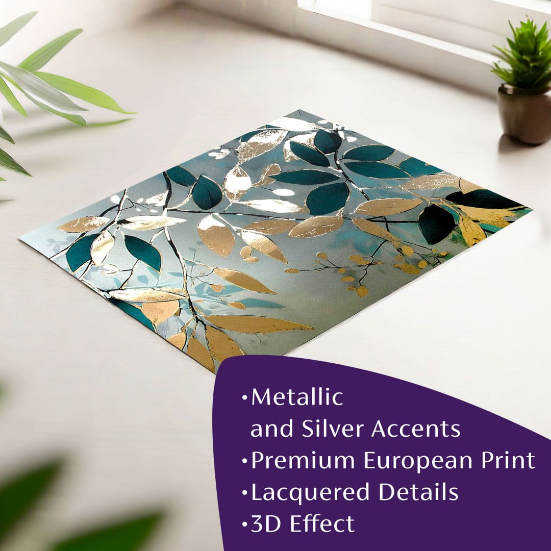 Nástěnný plakát s EXTRA efektem - Nordic Flora