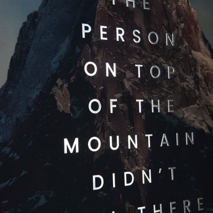 Nástěnný plakát s EXTRA efektem - Peak Motivation