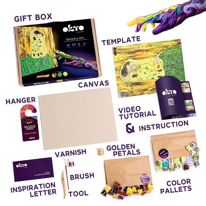 OKTO Kreativní 3D sada "Kiss" 30 x 40 cm