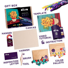 OKTO Kreativní 3D sada "Slunečnice" 30 x 40 cm