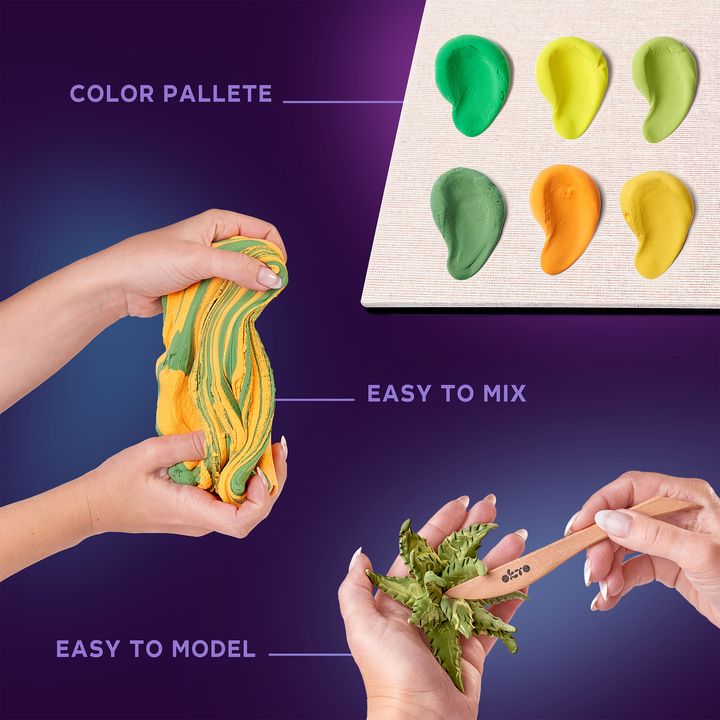 OKTO Sukulentní modelovací sada 21 x 21 cm ENERGIA