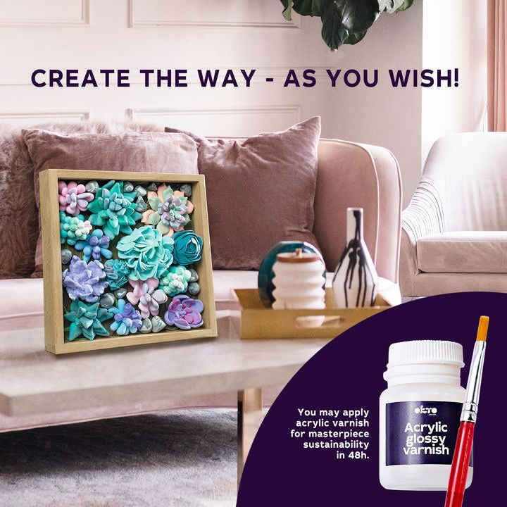 OKTO Sukulentní modelovací sada 21 x 21 cm