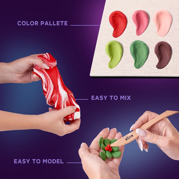 OKTO Sukulentní modelovací sada 21 x 21 cm DESIRE