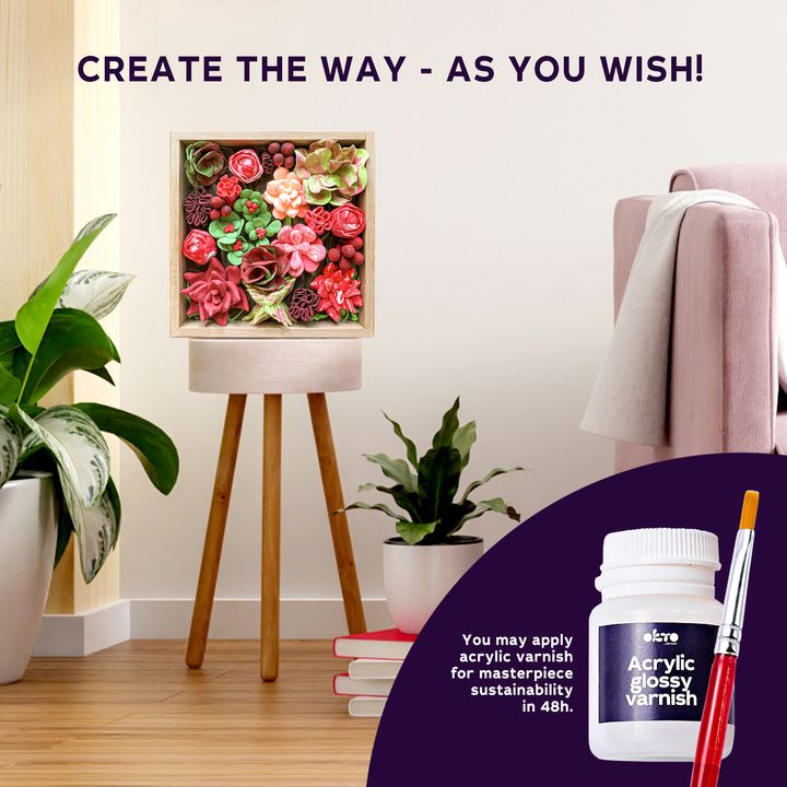 OKTO Sukulentní modelovací sada 21 x 21 cm DESIRE