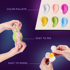 OKTO modelovací sada v dřevěném rámu 21 x 21 cm ROMANTICA