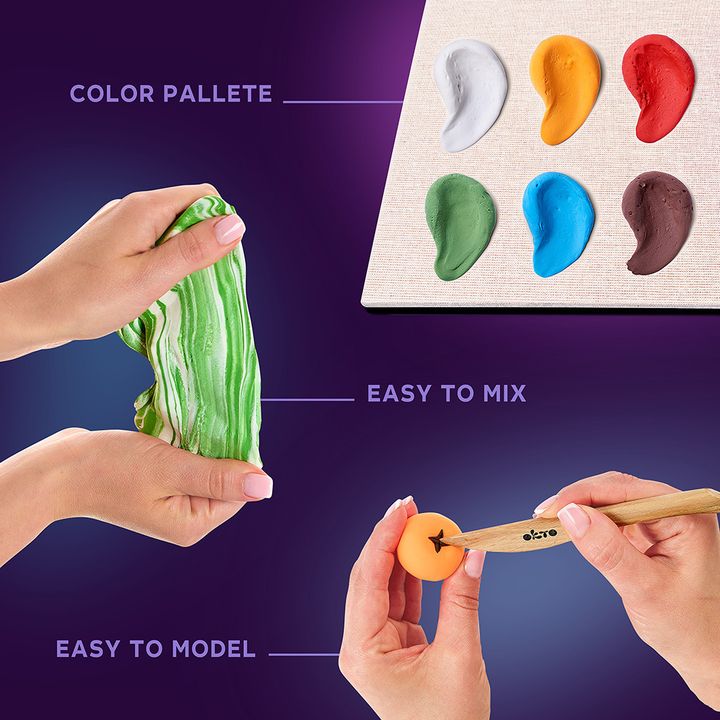 Modelovací sada OKTO v dřevěném rámu