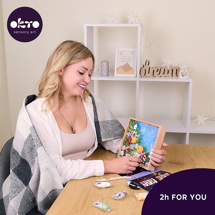 Modelovací sada OKTO v dřevěném rámu