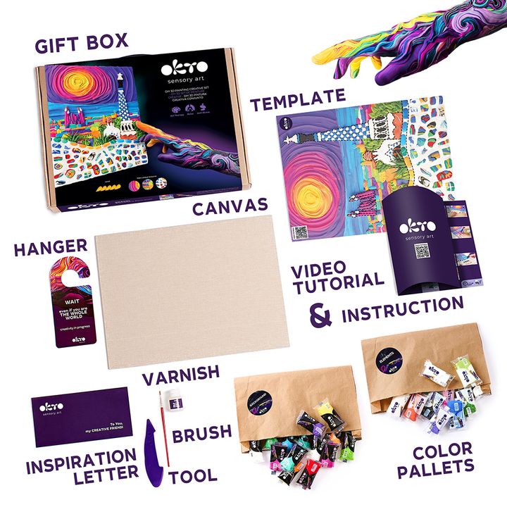 Kreativní 3D sada OKTO "Park Guell v Barceloně" 30 x 40 cm