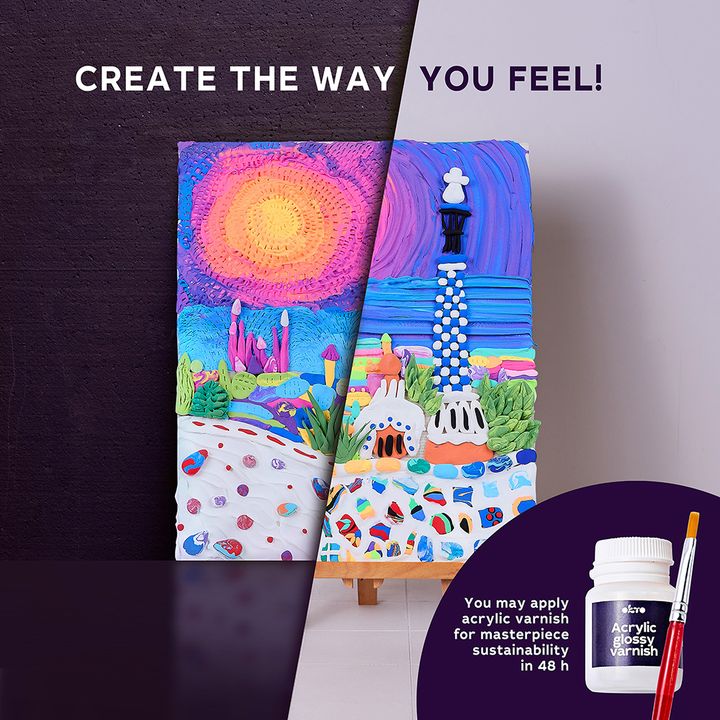 Kreativní 3D sada OKTO "Park Guell v Barceloně" 30 x 40 cm