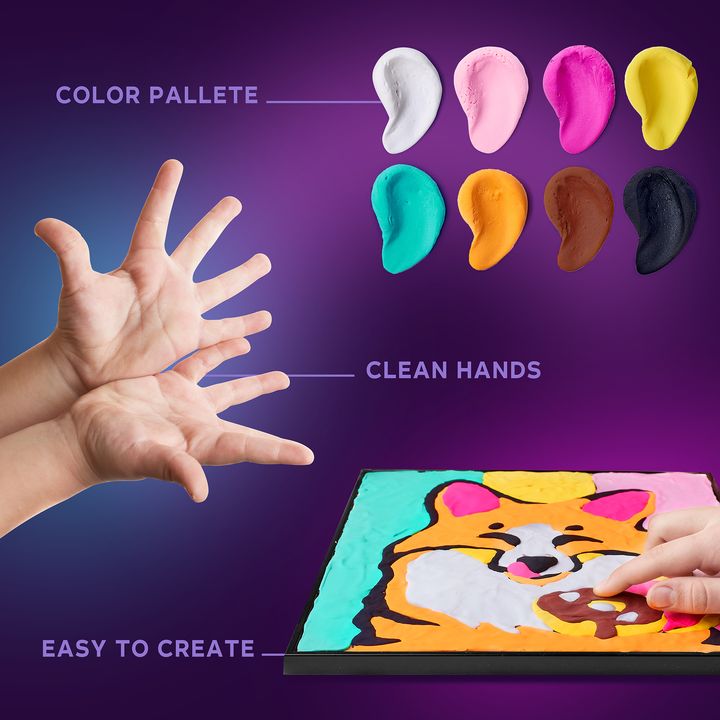 OKTO malba samotvrdnoucí hmotou 30 x 30 cm Liška